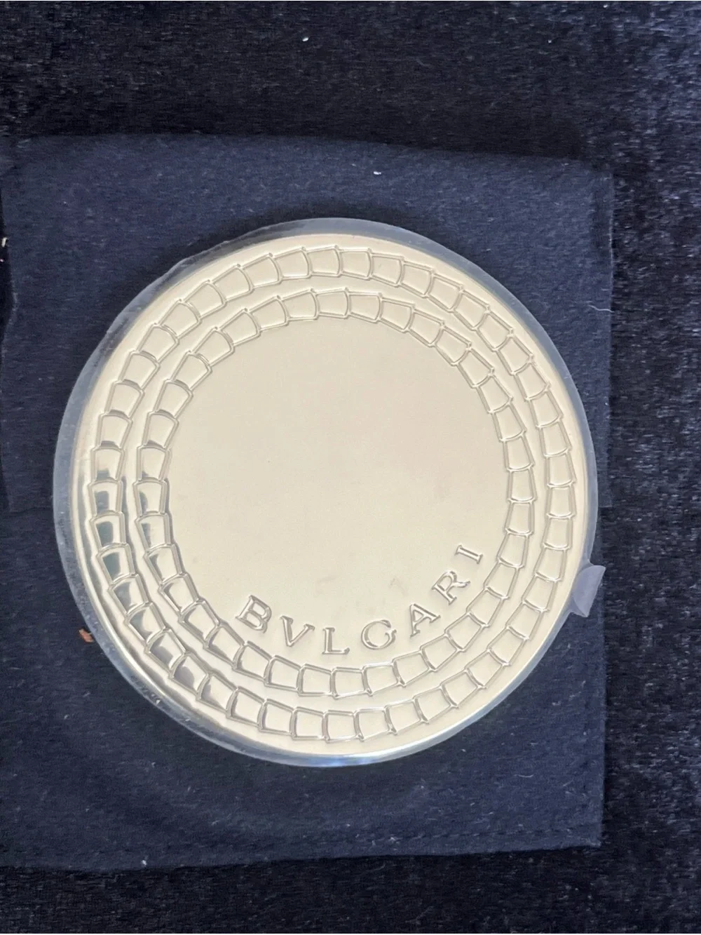 Bvlgari Gold-Tone Serpenti Compact Mirror